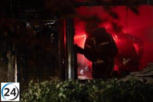 Cinco personas resultan intoxicadas en un incendio en Chamberí.