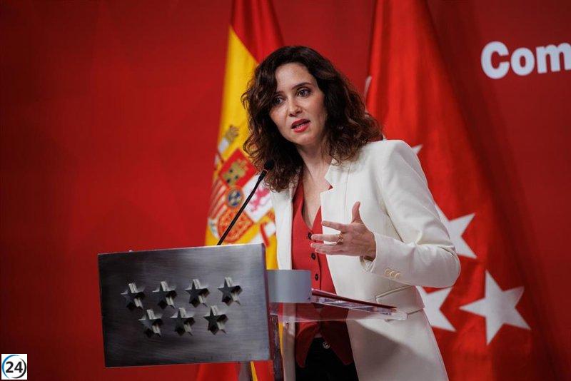 Ayuso critica a Sánchez por dejar a España al margen en la cuestión de Palestina.