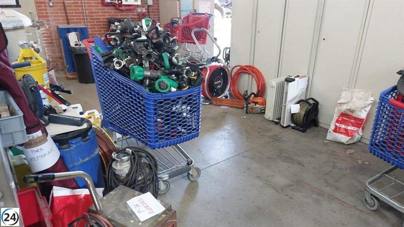 CSIF alerta sobre la inminente clausura del taller de Bomberos en la Comunidad debido a la falta de espacio.