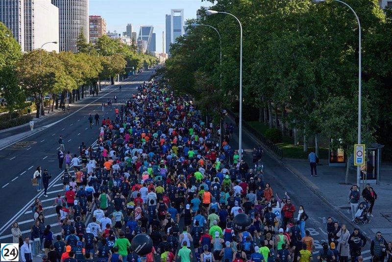 Cuarenta y cinco mil corredores de la maratón de Madrid apoyarán la lucha contra las drogas en su recorrido.