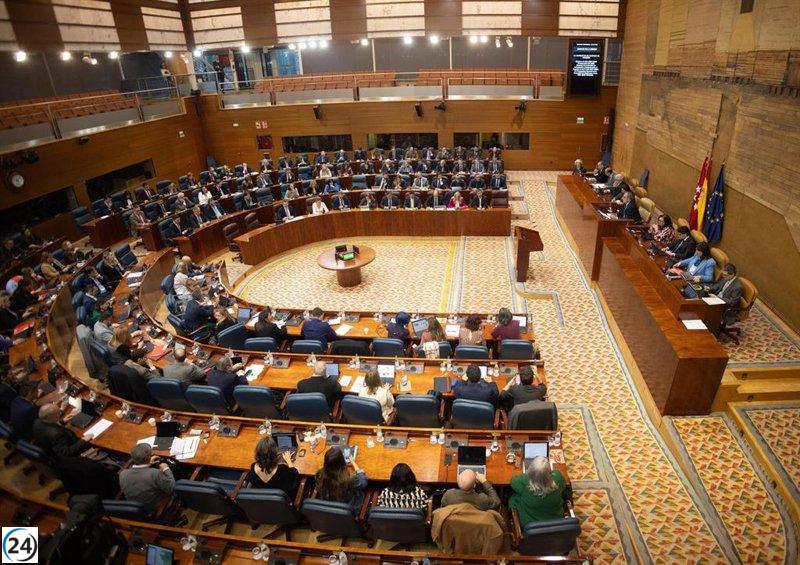 Asamblea de Madrid debate la reestructuración de la deuda y el aumento tarifario del agua en su sesión de jueves.