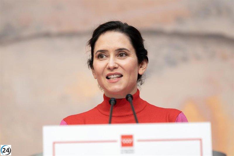 Ayuso critica a Montero por menospreciar a las universidades privadas y vulnerar la presunción de inocencia.