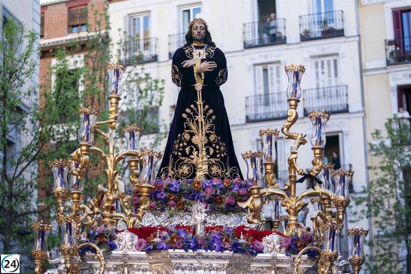 Caminatas religiosas en Madrid por Jueves Santo: Divino Cautivo, El Pobre, Gran Poder, Nazareno y Soledad.