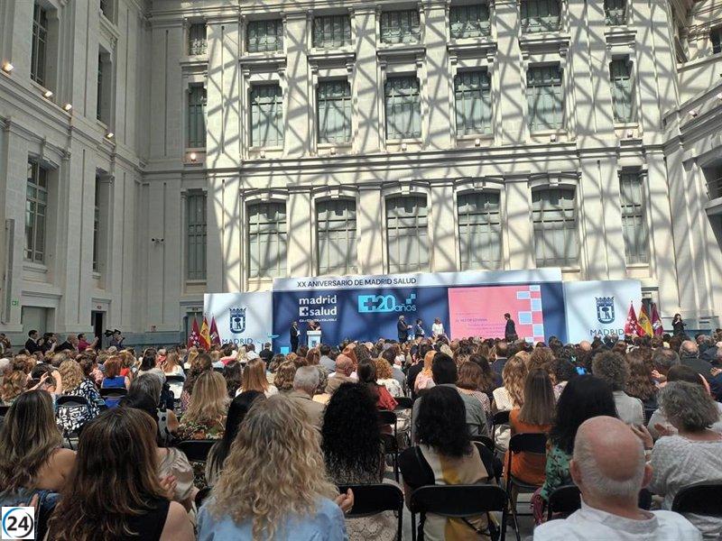 Madrid Salud celebra dos décadas reconociendo a Cruz Roja, el CEIP María de Villota, Hostelería Madrid y Canal de Isabel II.