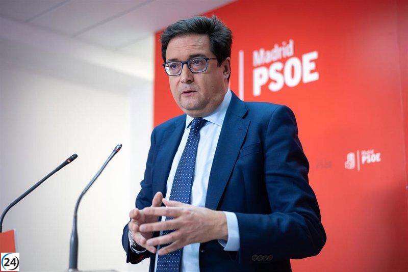 Óscar López denuncia que Ayuso prioriza sobrecostes del Grupo Quirón sobre la inversión en vivienda.