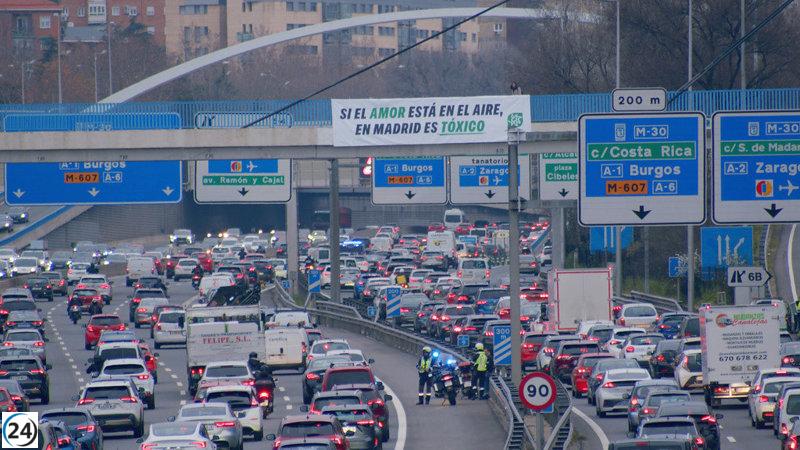 Ecologistas en Acción advierte que en 2024 los habitantes de Madrid inhalaron aire con niveles de contaminación superiores a los límites recomendados.