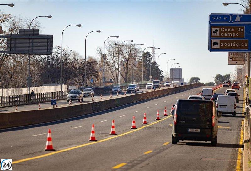 Obras en la A-5 interrumpen servicio de fibra óptica en Pozuelo.
