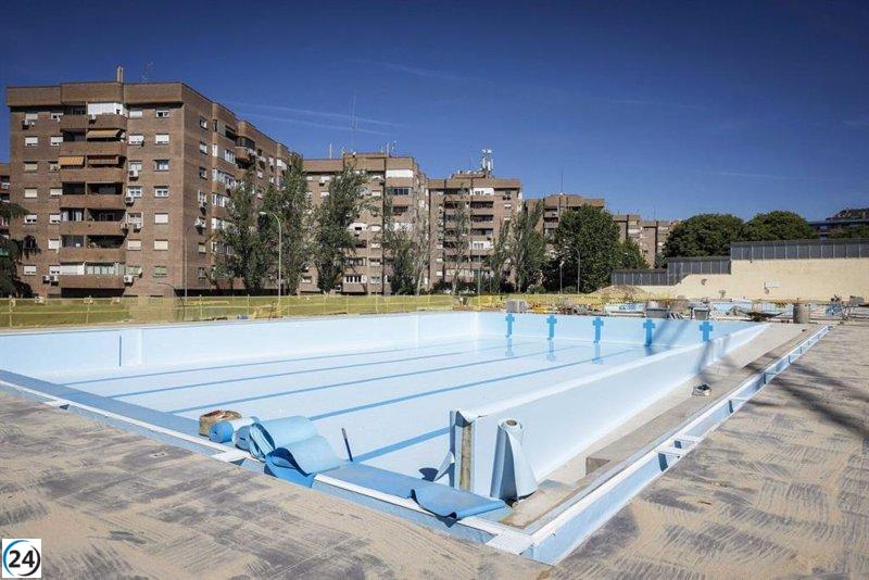 La piscina de Peñuelas en Arganzuela se clora y presenta una inminente apertura.