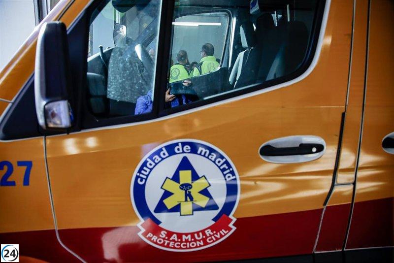 Grave accidente en General Ricardos: un herido tras ser atropellado por un coche VTC en Madrid.