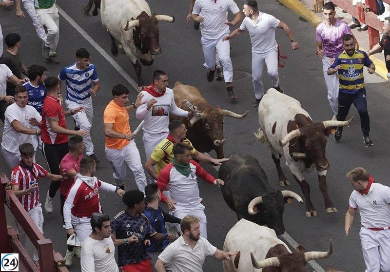 Herido por asta y seis lesionados leves en veloz sexto encierro de San Sebastián de los Reyes.