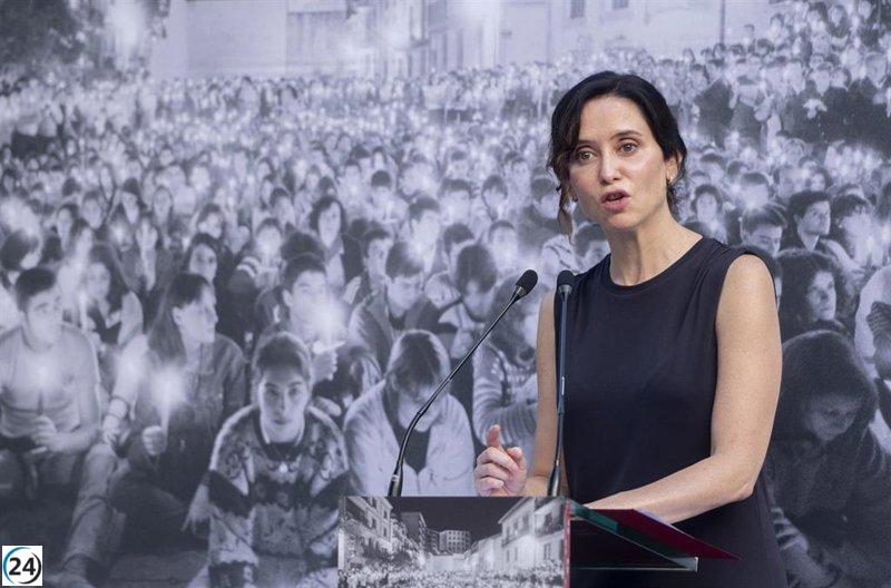 Ayuso advierte sobre un posible retorno de ETA en el País Vasco y Navarra, al tiempo que apoya a Sánchez en el Ejecutivo.