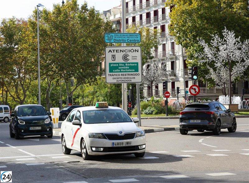 Madrid extiende hasta 2026 la prohibición de acceso a coches sin etiqueta de los residentes.