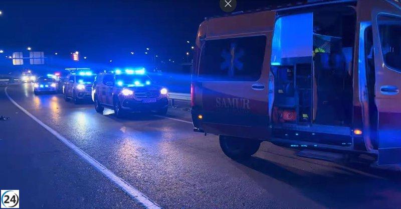 Joven motociclista de 23 años sufre amputaciones tras un grave accidente en la A-42.