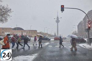 Aemet extiende la alerta amarilla por nevadas al área metropolitana de Madrid el lunes.