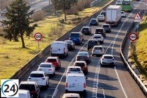 Tráfico fluido en Madrid, aunque con lentitud en la A-2, en el cierre de la operación especial.