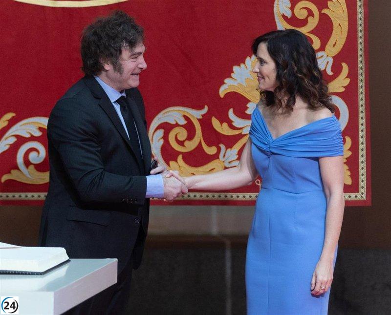 Ayuso se encuentra con Milei en Argentina en un entorno global influenciado por la crisis venezolana.