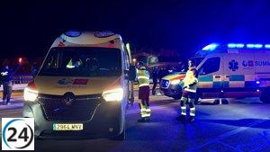 Mujer de 42 años herida al cruzar de forma imprudente en Getafe.