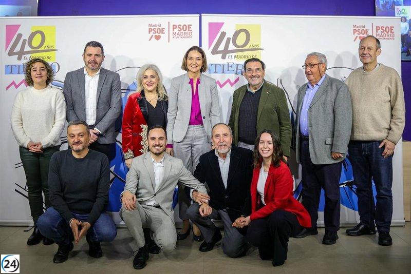 PSOE celebra el legado de Tierno Galván en el 40º aniversario de su fallecimiento, como inspiración para el Madrid actual.