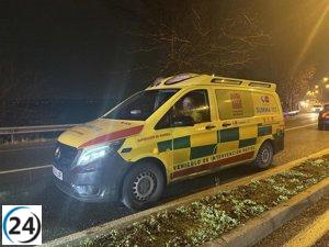 Fallece motociclista en accidente al intentar adelantar en San Fernando de Henares.