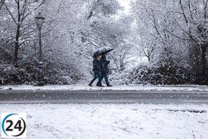 Aemet mantiene alerta amarilla por nevadas en la Sierra y reactivará la advertencia el domingo.