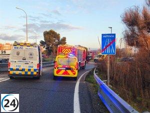 Fallece un hombre de 45 años en un accidente de tráfico en Valdemoro.
