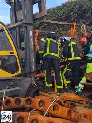 Un hombre de 40 años sufre heridas críticas en un accidente laboral en Algete.
