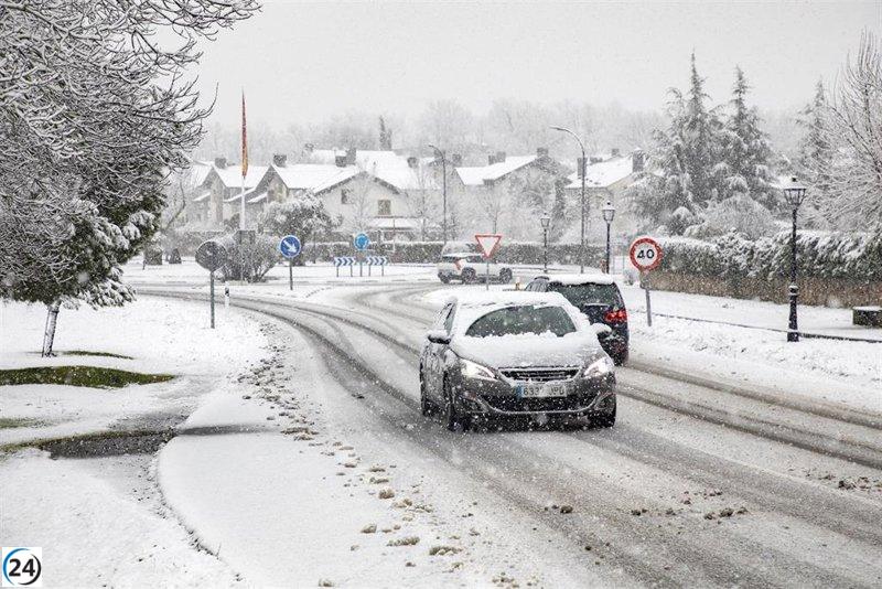 Aemet emite alerta amarilla por nevadas en la Sierra desde el jueves al mediodía.