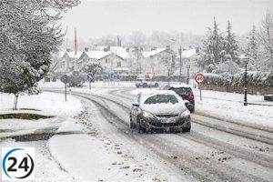 Aemet emite alerta amarilla por nevadas en la Sierra desde el jueves al mediodía.