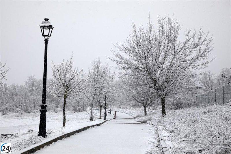 Aemet extiende la alerta amarilla por nevadas en la Sierra de Madrid hasta el viernes.