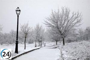 Aemet extiende la alerta amarilla por nevadas en la Sierra de Madrid hasta el viernes.