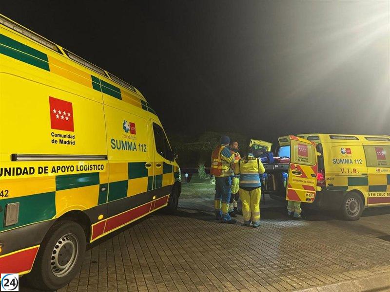 Tres personas, entre ellas un menor, sufren heridas severas en un incendio domiciliario en Fresno del Torote.