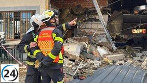 Explosión de gas en Aranjuez causa un herido grave y destrozos significativos.