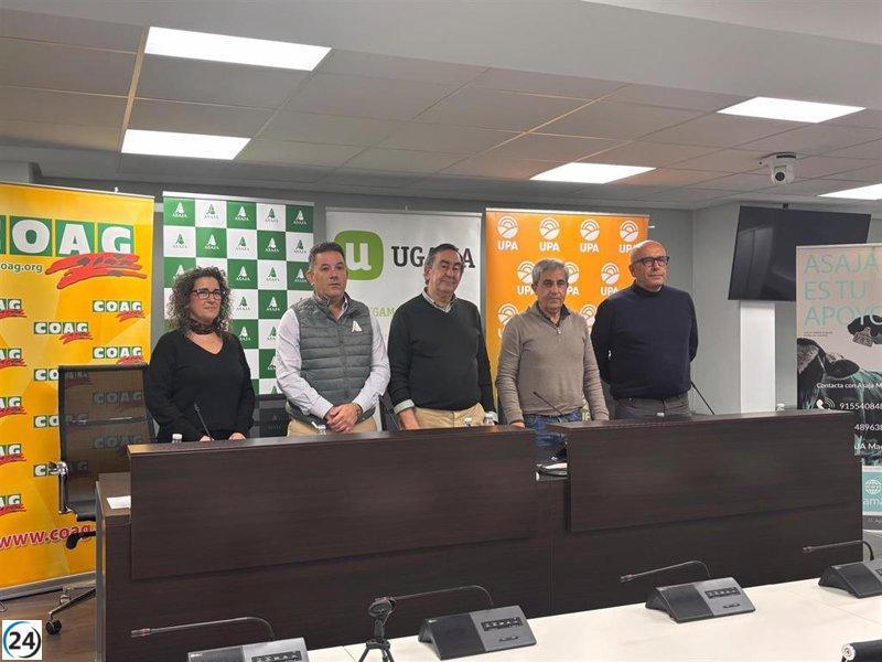 Productores agrarios protestan el jueves en Sol exigiendo garantías contra el acuerdo UE-Mercosur.