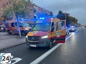 Hombre sufre heridas críticas al caer del cuarto piso en Usera mientras intentaba ingresar por la ventana.