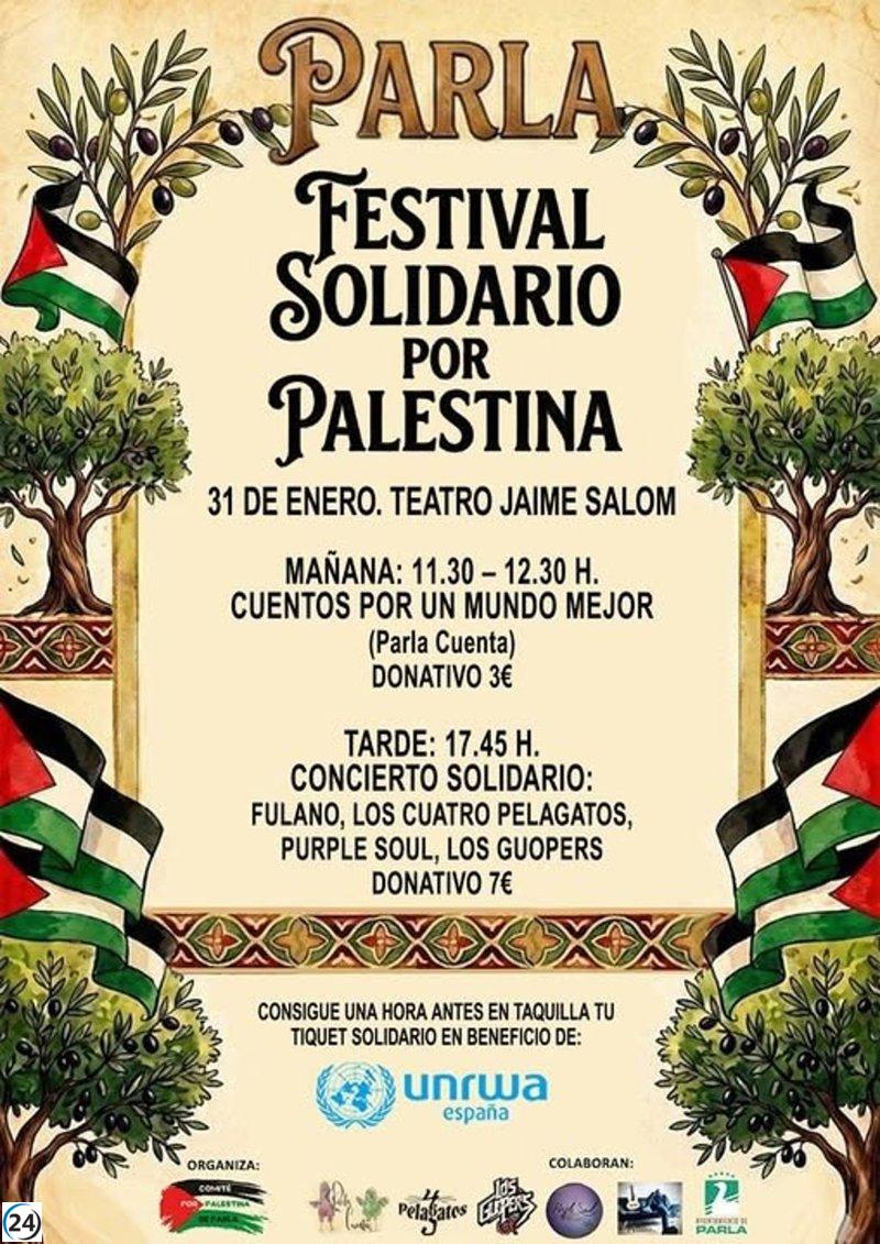 Parla celebra un festival infantil y musical en apoyo a Palestina este sábado.