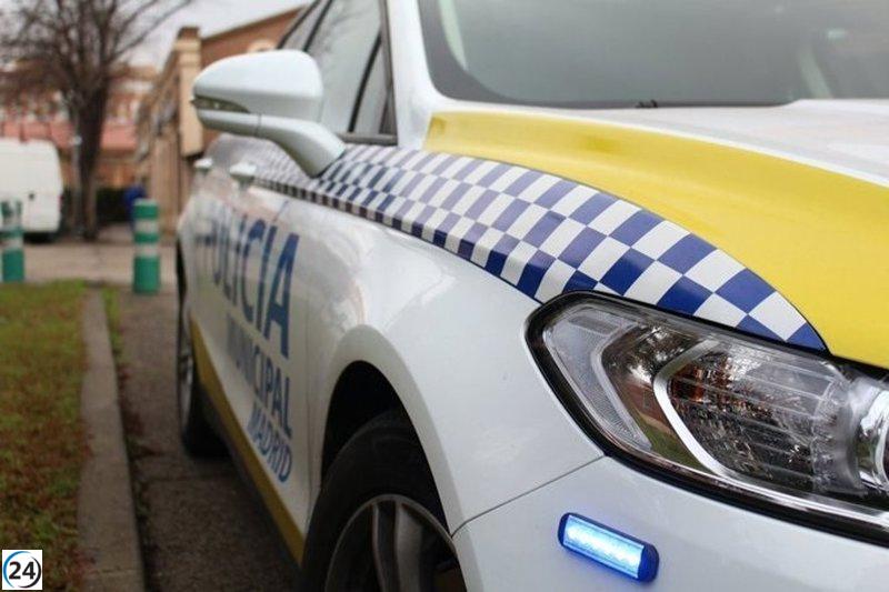 Pareja detenida en Madrid tras agredir y enviar a una agente al hospital con cortes en un ojo.