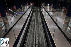 Desprendimiento de lamas en Herrera Oria provoca corte de circulación en la L9 entre Plaza de Castilla y Paco de Lucía.