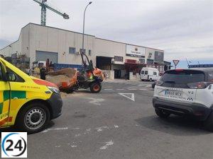 Obrero resulta gravemente herido al ser golpeado por una máquina en Moralzarzal.