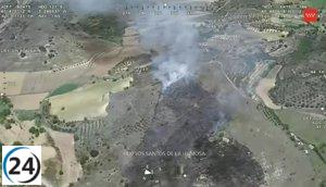 Incendio forestal en Santorcaz quema siete hectáreas de monte bajo y pasto.