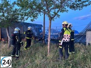 Controlan fuego en food truck de instalación deportiva en Tres Cantos.