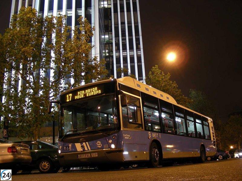 Almeida mejora transporte nocturno en Madrid con línea Circular y frecuencia de 15 minutos.