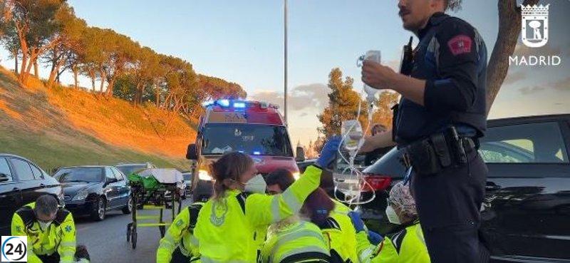 Niño de 8 años gravemente herido tras ser atropellado en Moncloa-Aravaca.