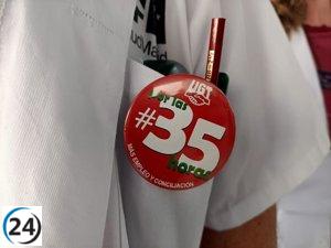 Sindicatos convocan movilizaciones por las 35H en Madrid.