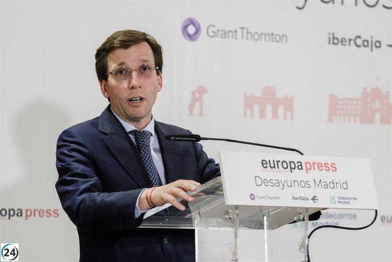 Almeida afirma que Madrid está en su mejor momento y llama a no compararse con París o Nueva York.