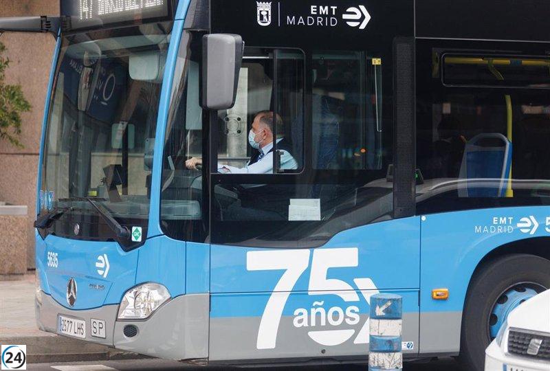 EMT reforzará 14 líneas por fiestas de San Isidro.