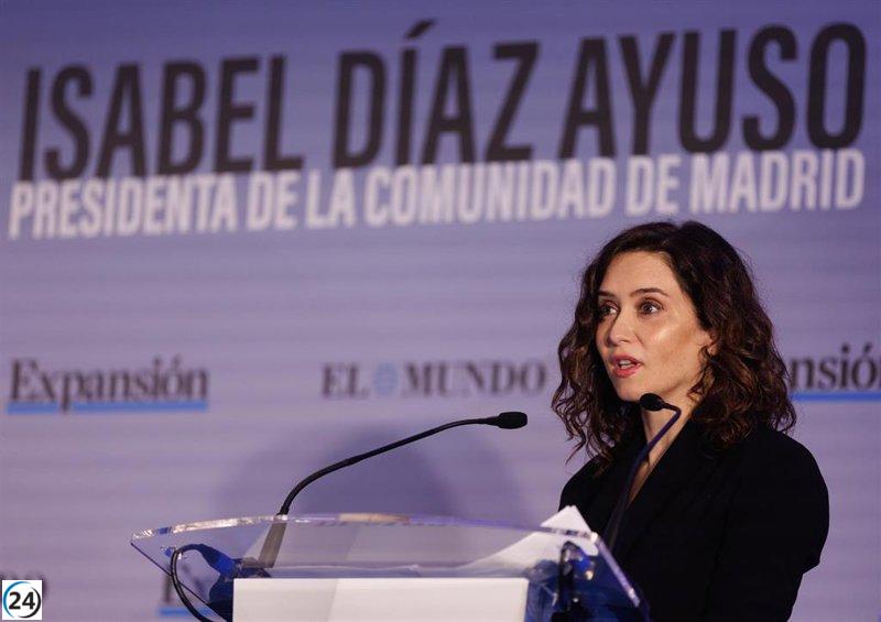 Ayuso plantea abolir el impuesto a las grandes fortunas en la Comunidad de Madrid
