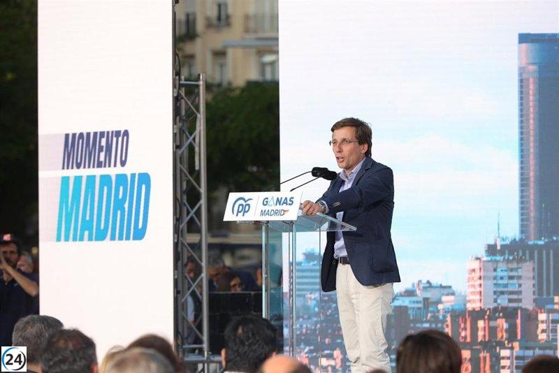 Almeida exige a Maroto y Maestre rechazar a Bildu para ser alcaldesas de Madrid.