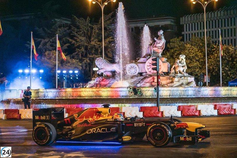 Sergio 'Checo' Pérez transforma Madrid en una pista de Fórmula 1.