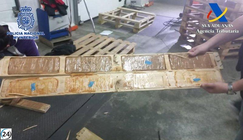 Desarticulado entramado de empresas que traficaba droga camuflada en contenedores de fruta.