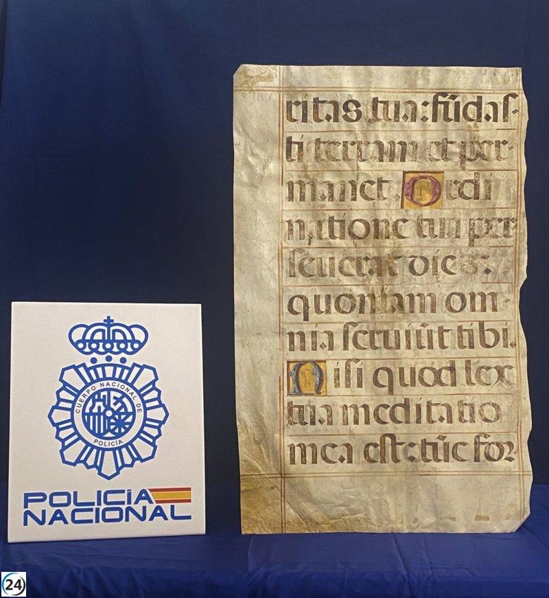 Recuperado manuscrito musical del siglo XVI robado del Monasterio del Escorial.